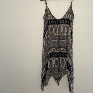 Boho paisley dress/swimsuit coverup